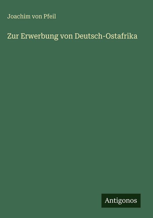 Produktbild: Zur Erwerbung von Deutsch-Ostafrika