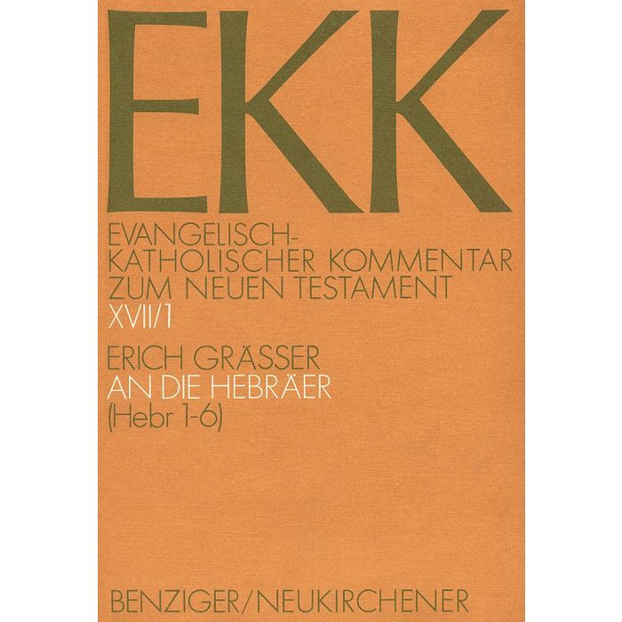 Produktbild: Evangelisch-Katholischer Kommentar zum Neuen Testament (EKK) / Der Brief an die Hebr&auml;er
