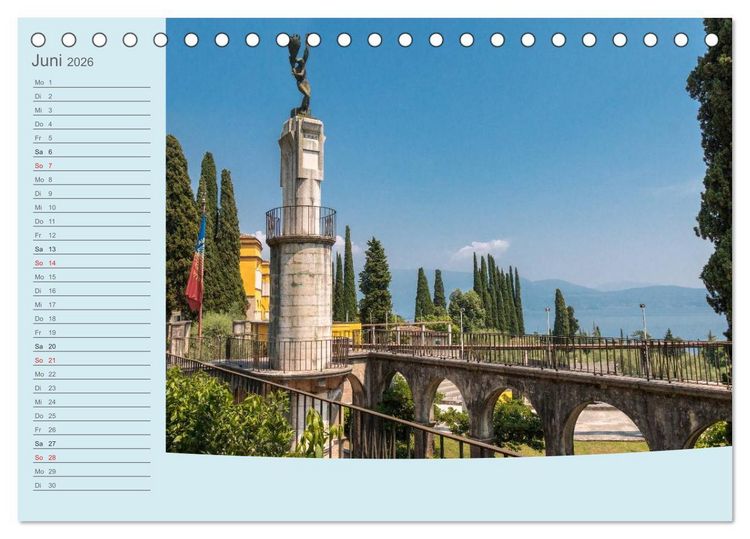 Produktbild: Gardasee - Manerba del Garda (Tischkalender 2026 DIN A5 quer), CALVENDO Monatskalender