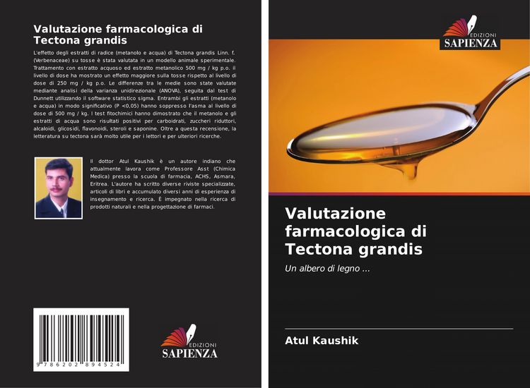 Produktbild: Valutazione farmacologica di Tectona grandis