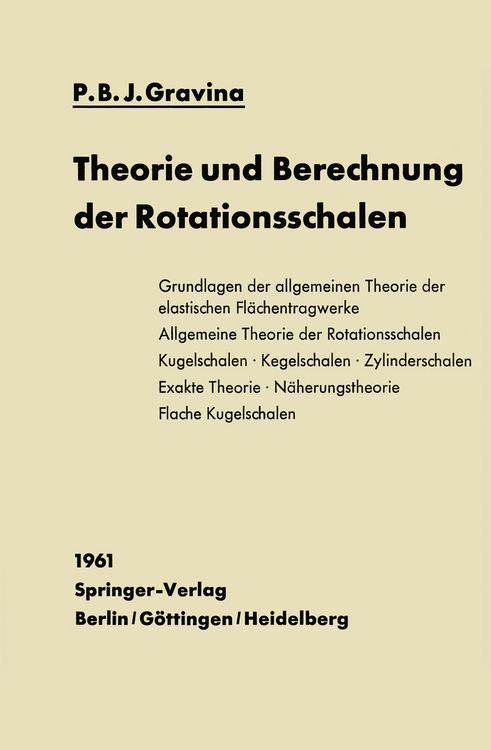 Produktbild: Theorie und Berechnung der Rotationsschalen
