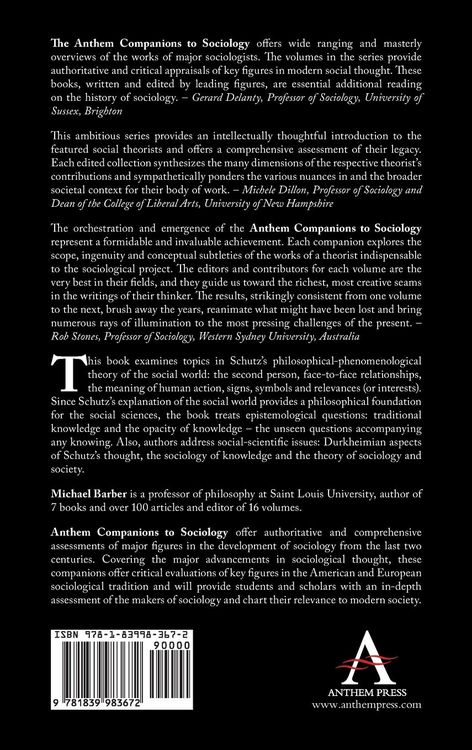 Produktbild: The Anthem Companion to Alfred Schutz