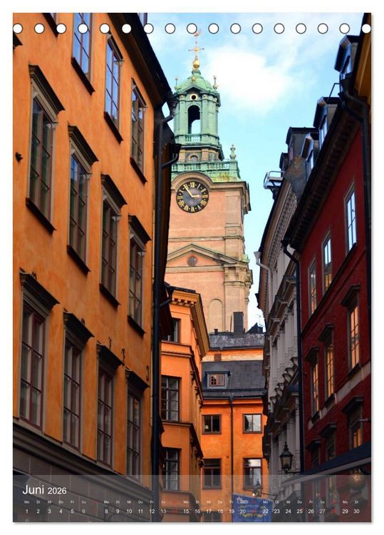 Produktbild: Stockholm - Stadtansichten (Tischkalender 2026 DIN A5 hoch), CALVENDO Monatskalender