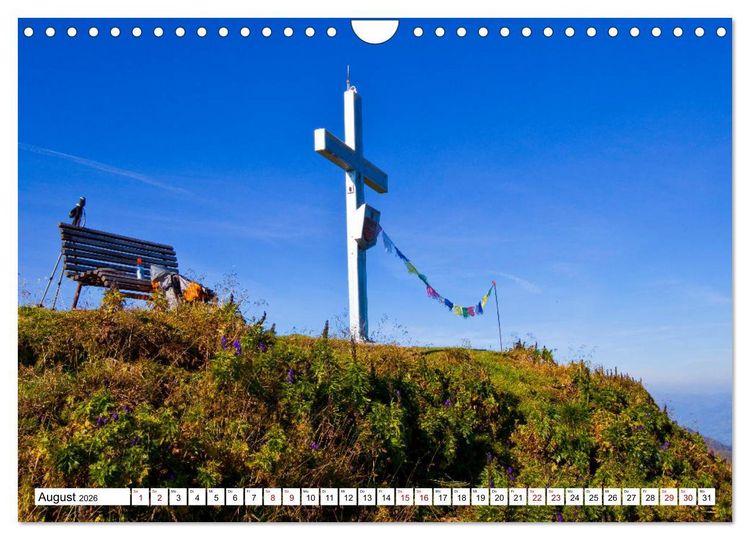 Produktbild: Kraftpl&auml;tze in den Bergen (Wandkalender 2026 DIN A4 quer), CALVENDO Monatskalender