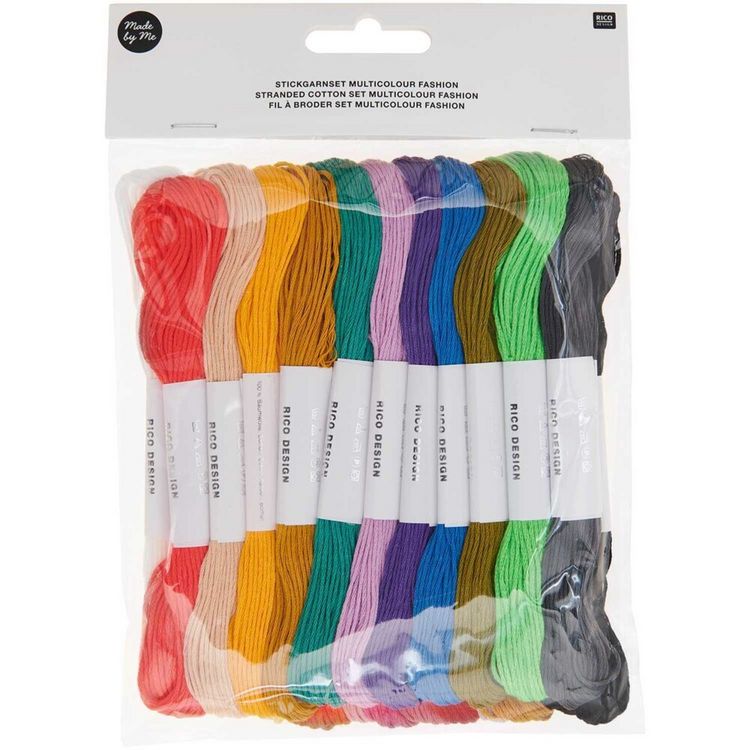 Produktbild: Stickgarnset Multicolour Fashion, 24-teilig