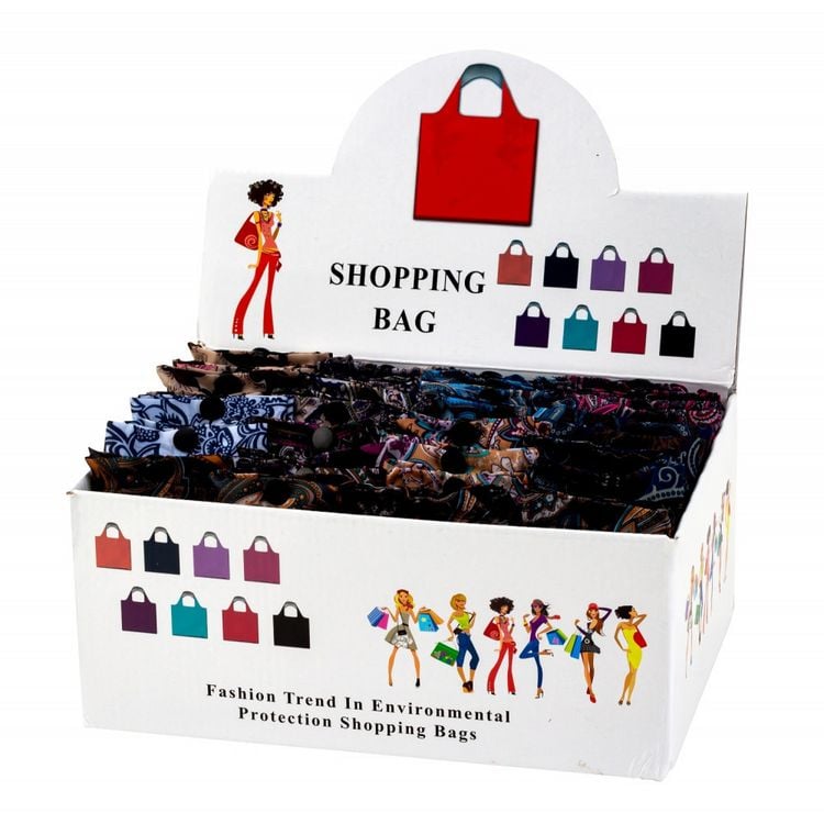 Produktbild: Einkaufstasche faltbar 45x39cm in Display, 9-fach