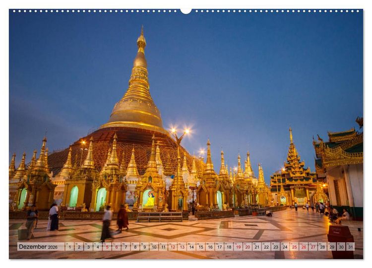 Produktbild: Myanmar - Reise durch das alte Burma (Wandkalender 2026 DIN A2 quer), CALVENDO Monatskalender