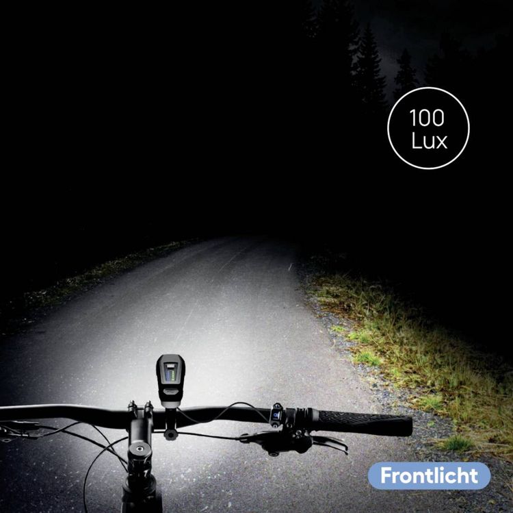 Produktbild: FISCHER FAHRRAD Fahrrad-Scheinwerfer LED batteriebetrieben Schwarz