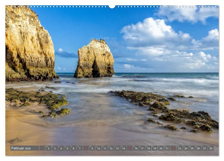 Produktbild: Die Algarve - Portugals m&auml;rchenhafte Felsenk&uuml;ste (hochwertiger Premium Wandkalender 2026 DIN A2 quer), Kunstdruck in Hochglanz