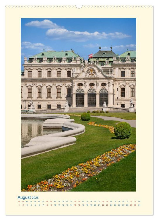 Produktbild: Meine sch&ouml;ne Stadt - ein Spaziergang durch Wien (Wandkalender 2026 DIN A2 hoch), CALVENDO Monatskalender