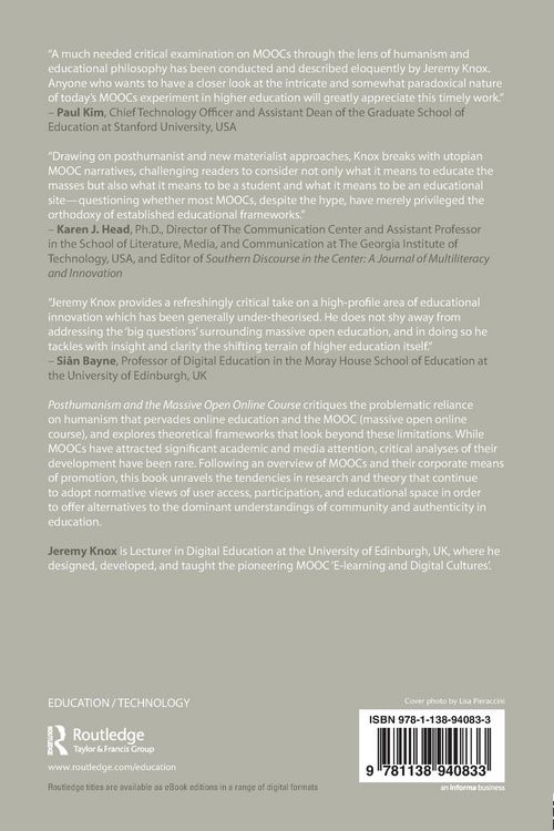 Produktbild: Posthumanism and the Massive Open Online Course