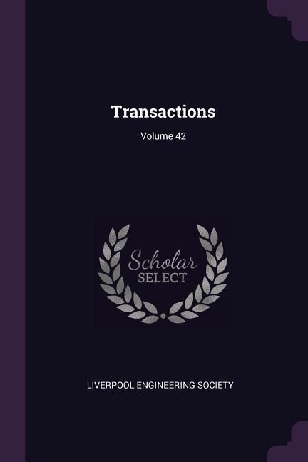 Produktbild: Transactions; Volume 42