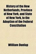 Produktbild: History of the New Netherlands, Province of New York, and State of New York, to the Adoption of the Federal Constitution