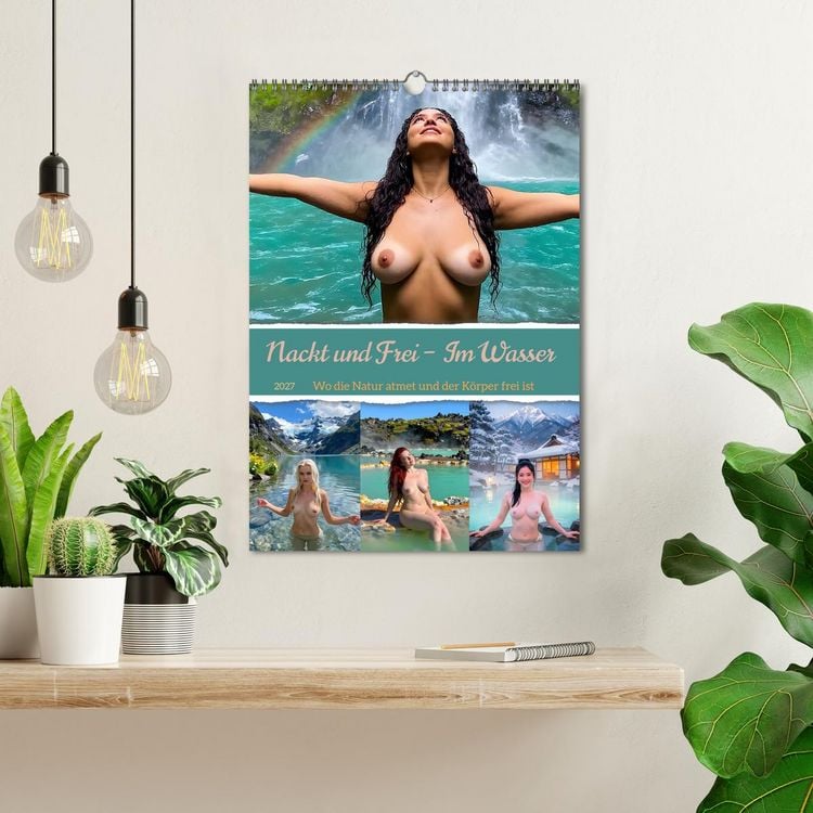 Produktbild: Nackt und Frei - Im Wasser (Wandkalender 2027 DIN A3 hoch), CALVENDO Monatskalender