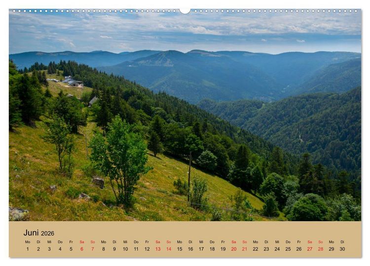 Produktbild: Landschaften im Elsass (Wandkalender 2026 DIN A2 quer), CALVENDO Monatskalender