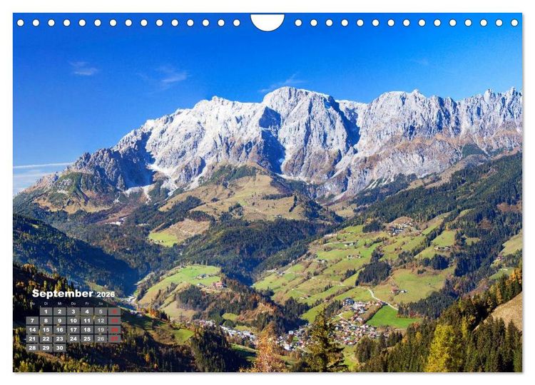 Produktbild: Die weiten T&auml;ler im Salzburger Land (Wandkalender 2026 DIN A4 quer), CALVENDO Monatskalender