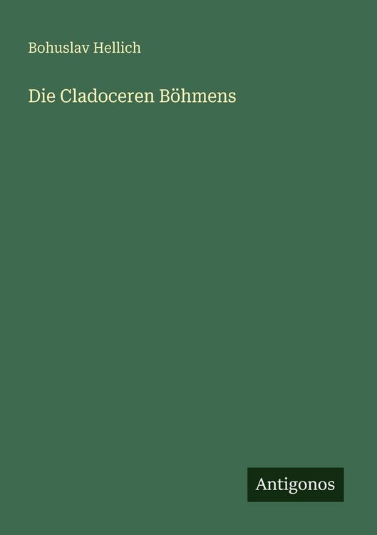 Produktbild: Die Cladoceren B&ouml;hmens