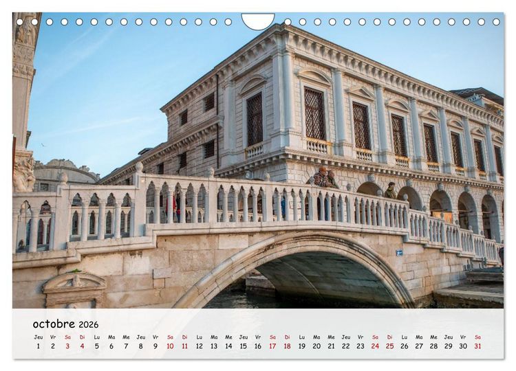 Produktbild: Venise - Un hommage imag&eacute; &agrave; la magie v&eacute;nitienne (Calendrier mural 2026 DIN A4 vertical), CALVENDO calendrier mensuel