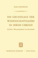 Produktbild: Die Grundlage der Wissenschaftslehre in Ihrem Umrisse