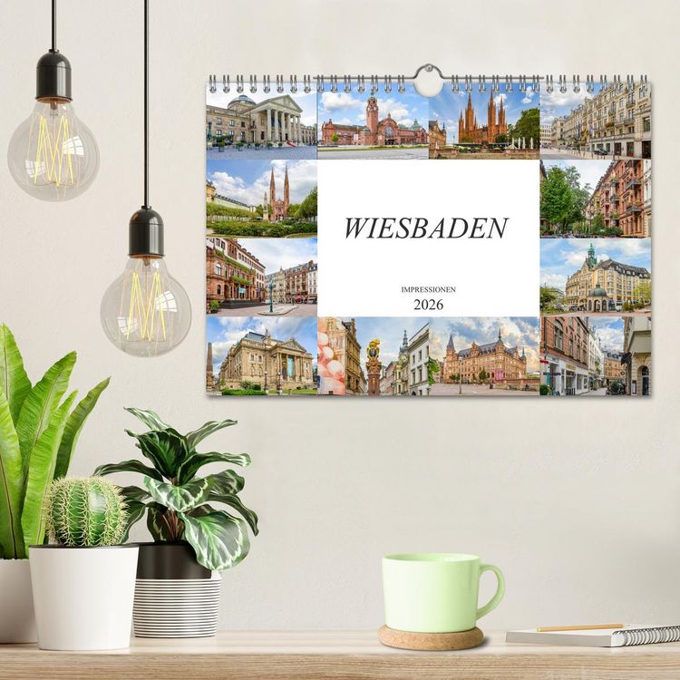 Produktbild: Wiesbaden Impressionen (Wandkalender 2026 DIN A4 quer), CALVENDO Monatskalender