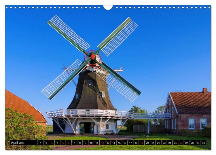 Produktbild: Neuharlingersiel - Ostfrieslands sch&ouml;nstes Hafenst&auml;dtchen (Wandkalender 2026 DIN A3 quer), CALVENDO Monatskalender