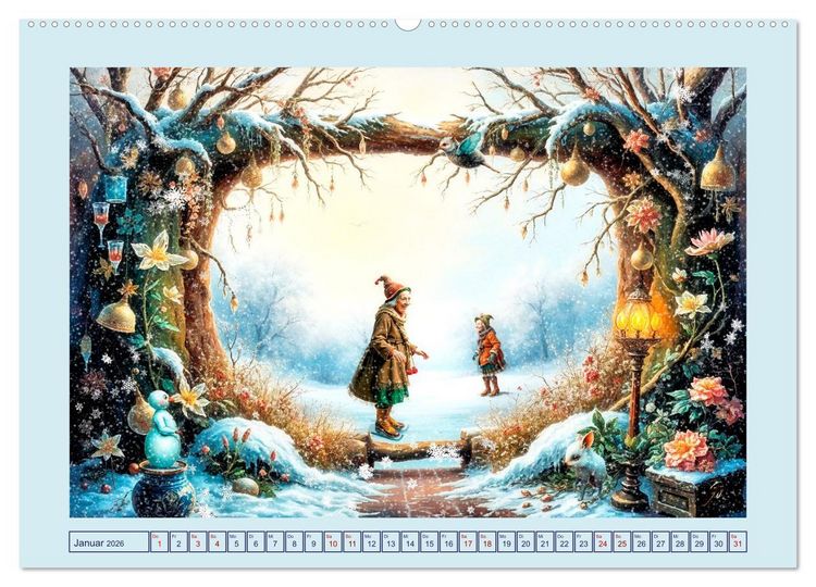 Produktbild: Die geheime Zauberwelt der alten Damen (Wandkalender 2026 DIN A2 quer), CALVENDO Monatskalender