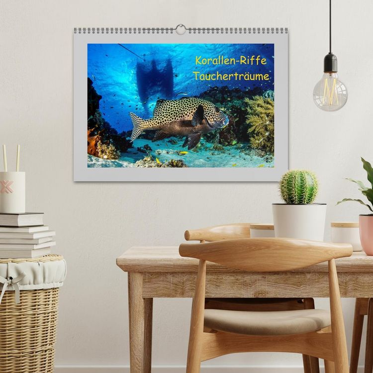Produktbild: Korallen-Riffe Tauchertr&auml;ume (Wandkalender 2026 DIN A3 quer), CALVENDO Monatskalender