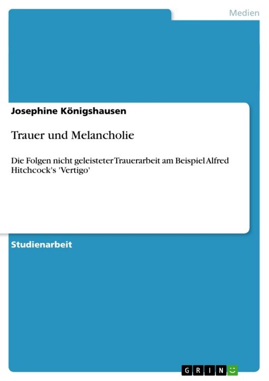 Produktbild: Trauer und Melancholie