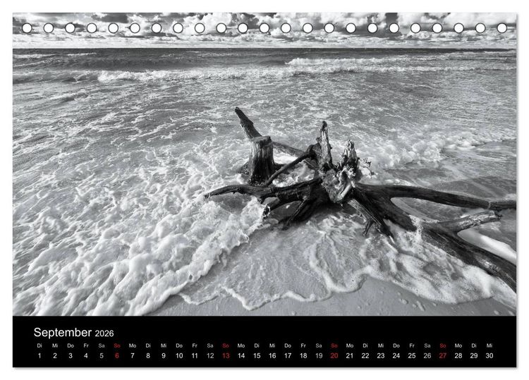 Produktbild: Strandspaziergang an der Ostsee (Tischkalender 2026 DIN A5 quer), CALVENDO Monatskalender