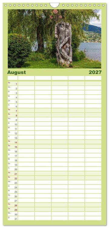 Produktbild: Familienplaner 2027 - Magischer Tegernsee mit 5 Spalten (Wandkalender, 21 x 45 cm) CALVENDO