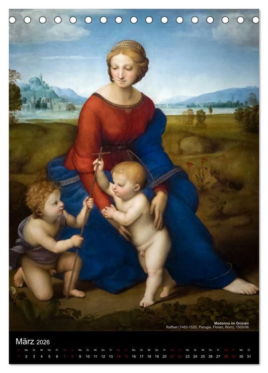 Produktbild: Maria - Mutter Gottes (Tischkalender 2026 DIN A5 hoch), CALVENDO Monatskalender