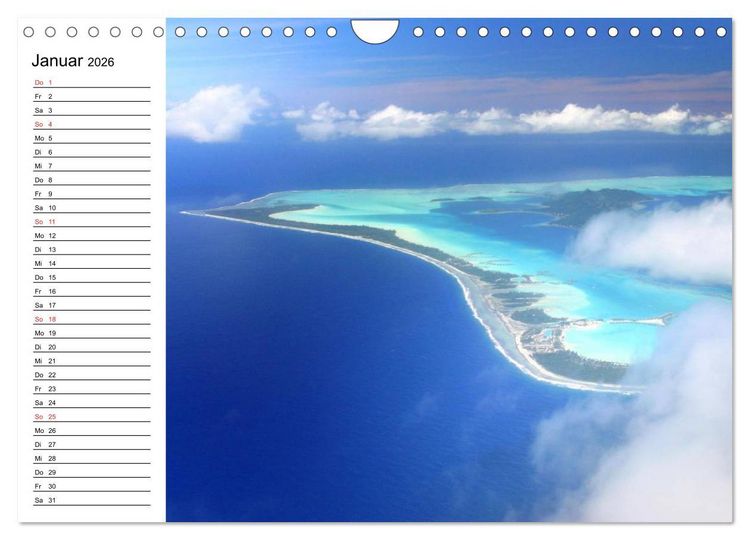 Produktbild: S&uuml;dsee-Inseln. Von Fidschi bis Bora Bora (Wandkalender 2026 DIN A4 quer), CALVENDO Monatskalender