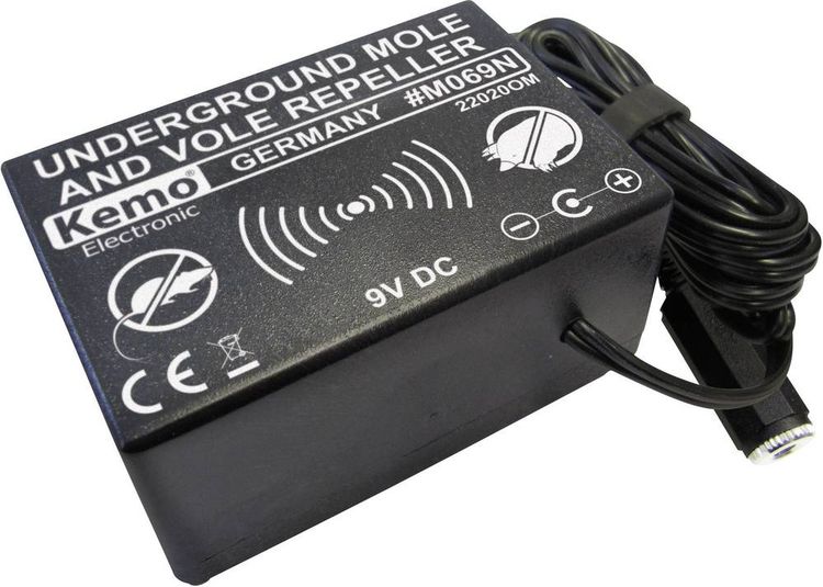 Produktbild: Kemo Underground Repeller W&uuml;hlmausvertreiber Funktionsart Vibration Wirkungsbereich 1000 m&sup2; 1 St.