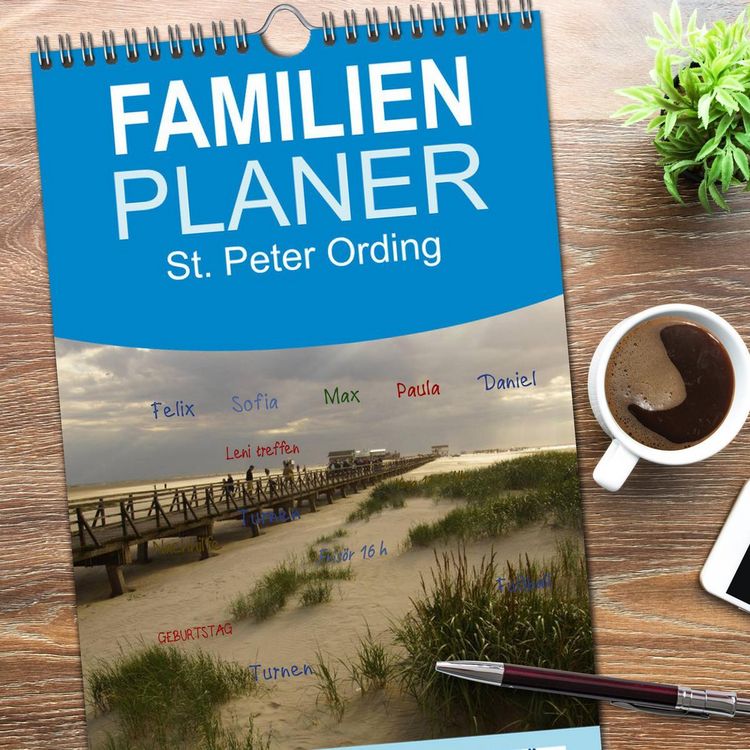 Produktbild: Familienplaner 2026 - St. Peter Ording 2026 mit 5 Spalten (Wandkalender, 21 x 45 cm) CALVENDO