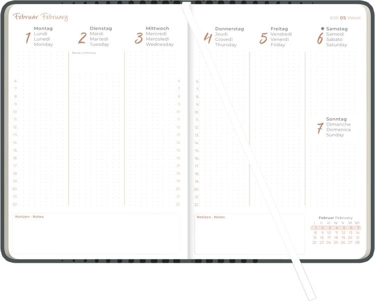 Produktbild: Lady Journal Grande Deluxe Anthrazit 2027