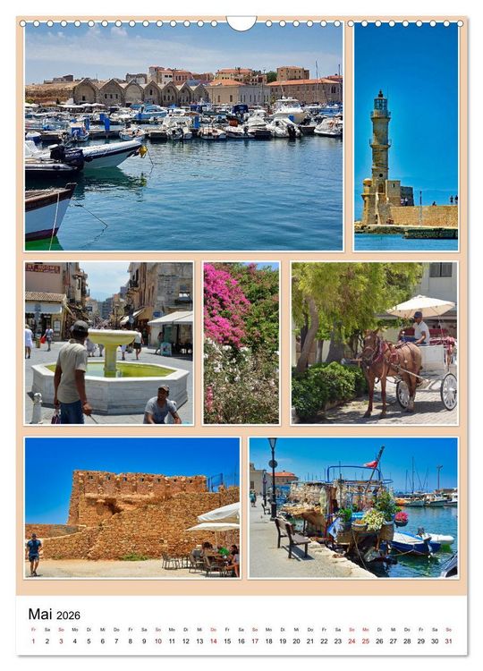 Produktbild: Kreta - Historische St&auml;dte und Bilderbuchd&ouml;rfer (Wandkalender 2026 DIN A3 hoch), CALVENDO Monatskalender