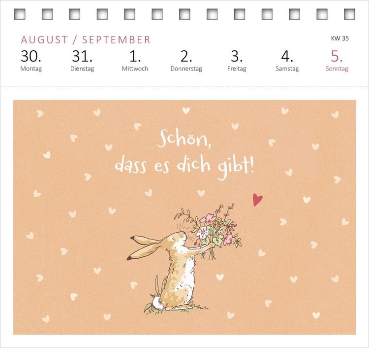 Produktbild: Postkartenkalender Wei&szlig;t du eigentlich, wie lieb ich dich hab? 2027