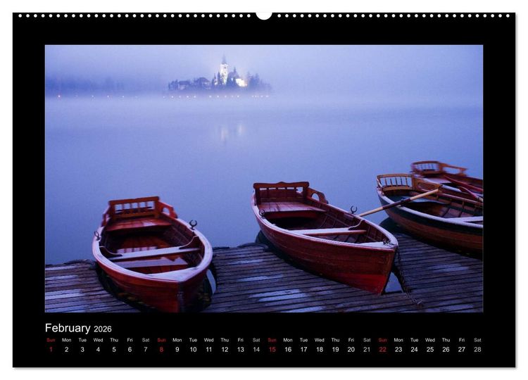 Produktbild: Lake Bled Slovenia (High Quality Premium Wall Calendar 2026 DIN A2 landscape),CALVENDO 12 Month Wall Calendar