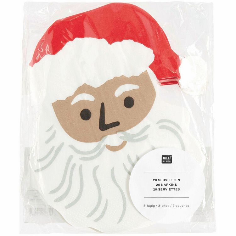 Produktbild: Serviette Weihnachtsmann