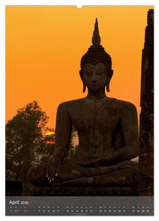 Produktbild: Buddha - Harmonie und Gelassenheit (hochwertiger Premium Wandkalender 2026 DIN A2 hoch), Kunstdruck in Hochglanz
