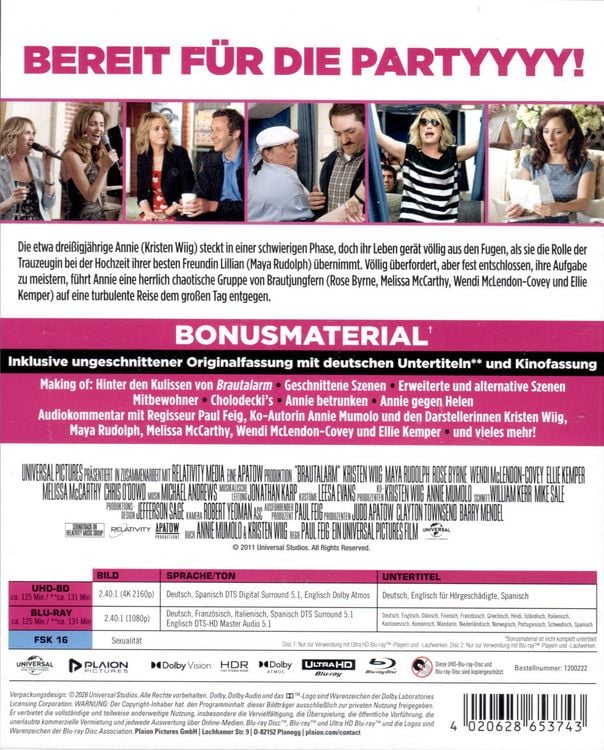Produktbild: Brautalarm (4K Ultra HD) (+ Blu-ray)