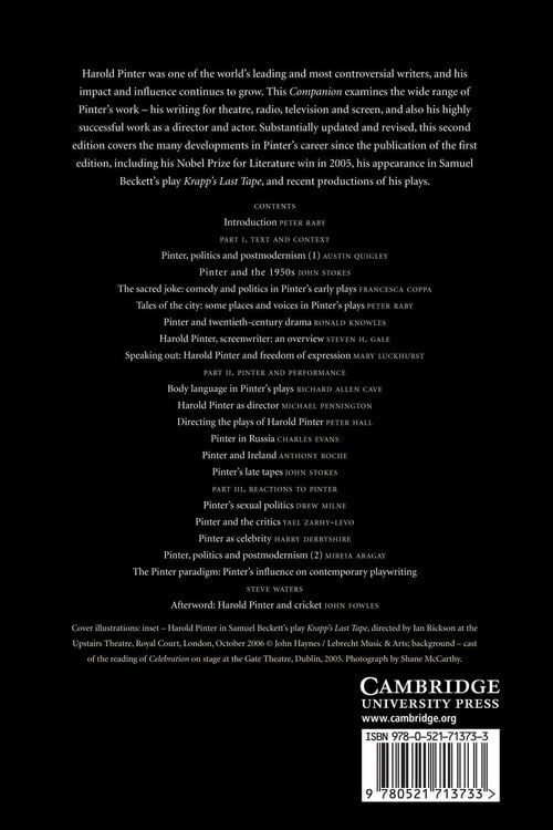 Produktbild: The Cambridge Companion to Harold Pinter