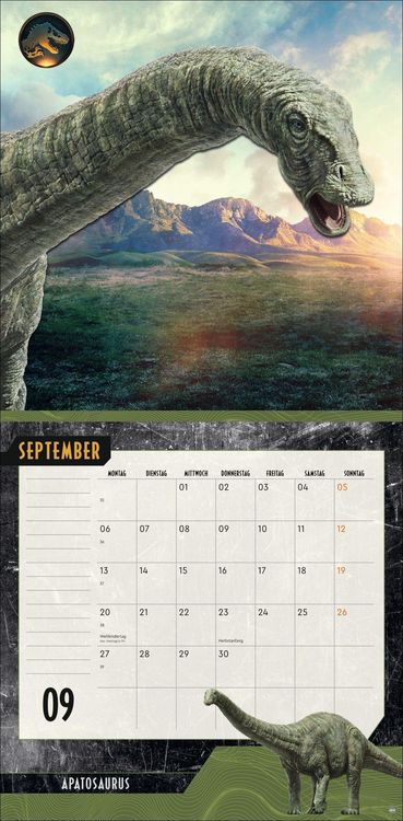 Produktbild: Jurassic World Broschurkalender 2027