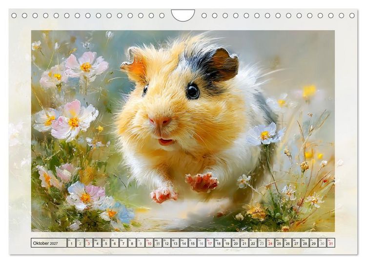 Produktbild: Meerschweinchen. Bezauberndes Gartengl&uuml;ck (Wandkalender 2027 DIN A4 quer), CALVENDO Monatskalender