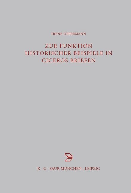 Produktbild: Zur Funktion historischer Beispiele in Ciceros Briefen