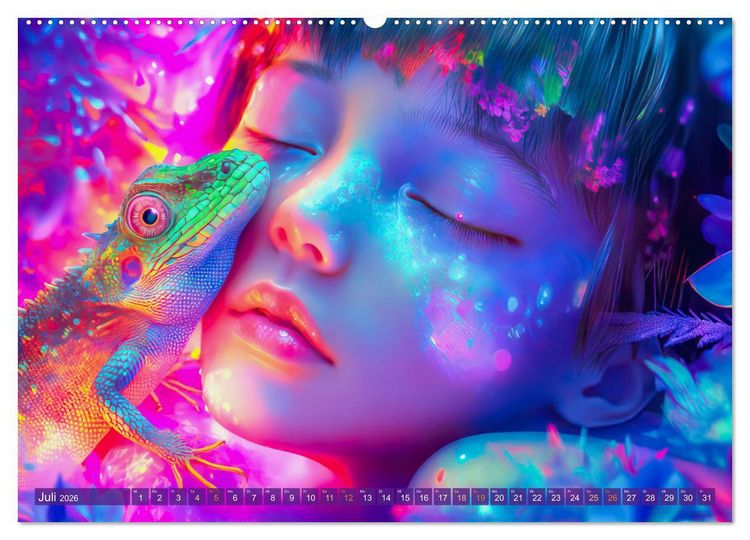 Produktbild: Magische Liebe - Mensch und Tier (hochwertiger Premium Wandkalender 2026 DIN A2 quer), Kunstdruck in Hochglanz