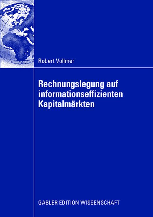 Produktbild: Rechnungslegung auf informationseffizienten Kapitalm&auml;rkten
