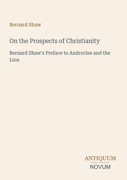 Produktbild: On the Prospects of Christianity