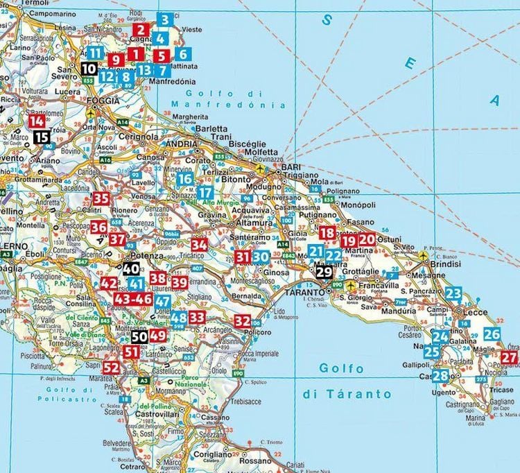 Produktbild: ROTHER Wanderf&uuml;hrer Apulien und Basilikata. 50 Touren im S&uuml;den Italiens &ndash; Gargano, Salento, Valle d&rsquo;Agri, Alberobello und Castel del Monte