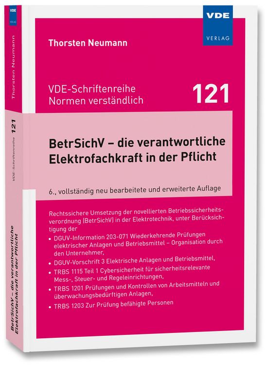 Produktbild: BetrSichV &ndash; die verantwortliche Elektrofachkraft in der Pflicht